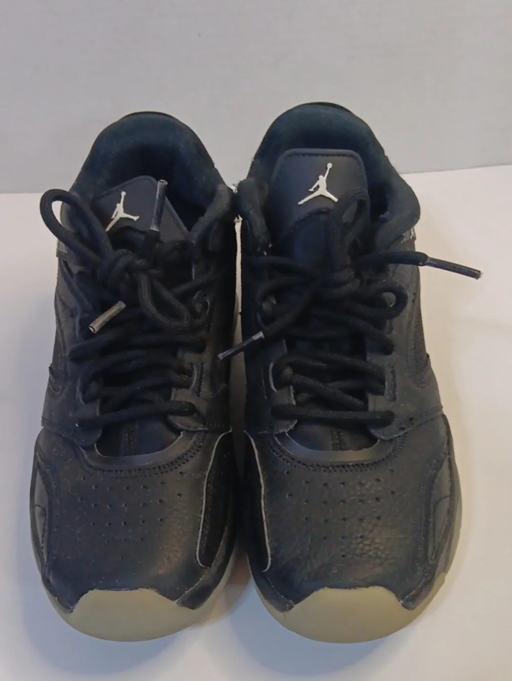 Jordan Kids Black Sneakers with White Jumpman Logo